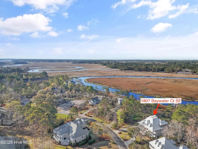 1807 Baywater Ct SE, Bolivia, NC 28422 - bird's eye view featuring a water view