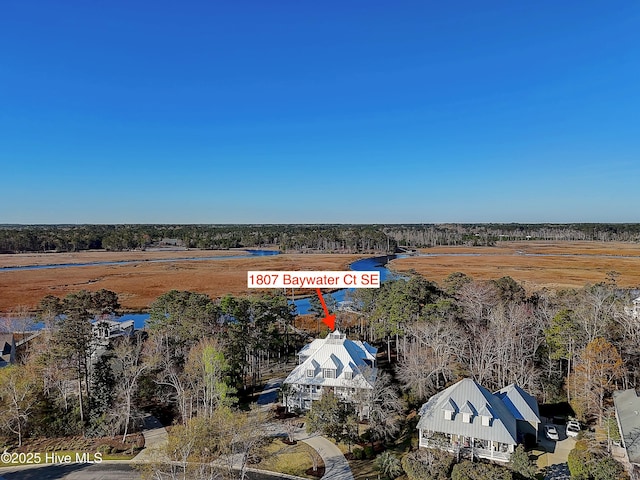 1807 Baywater Ct SE, Bolivia, NC 28422 - birds eye view of property with a water view