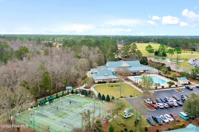 1807 Baywater Ct SE, Bolivia, NC 28422 - birds eye view of property featuring a view of trees