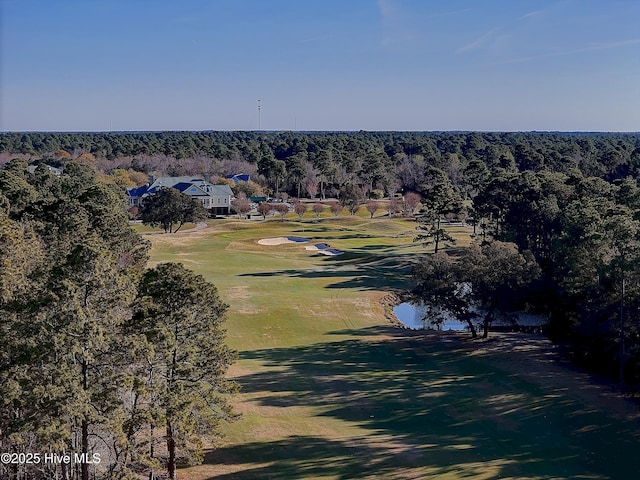 1807 Baywater Ct SE, Bolivia, NC 28422 - birds eye view of property with view of golf course and a wooded view