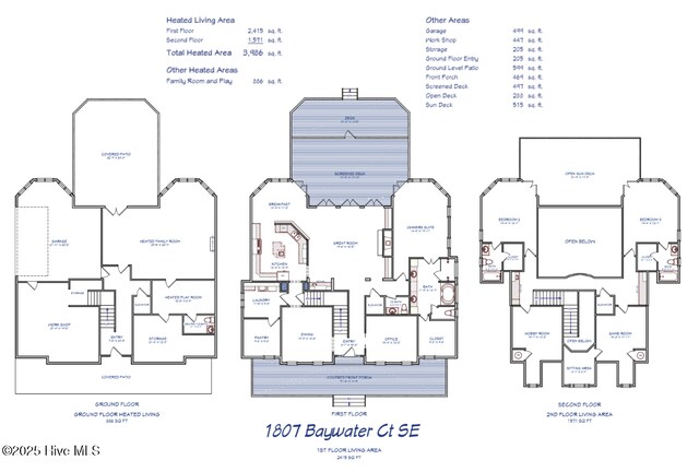 1807 Baywater Ct SE, Bolivia, NC 28422 - plan