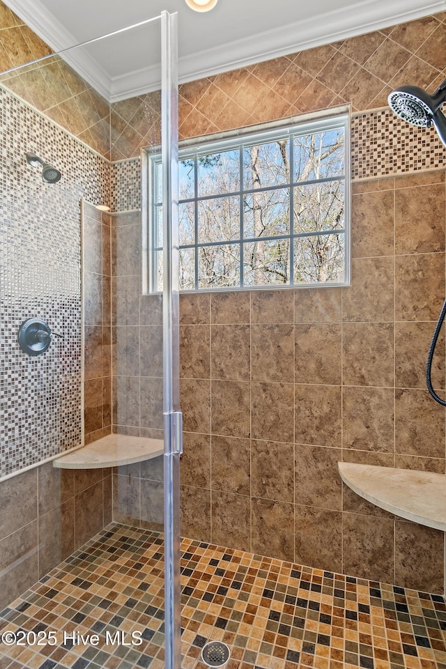 1807 Baywater Ct SE, Bolivia, NC 28422 - full bathroom featuring ornamental molding and a stall shower