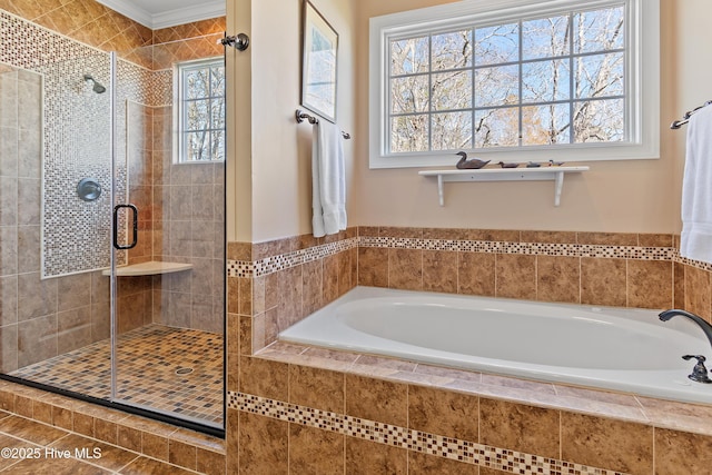 1807 Baywater Ct SE, Bolivia, NC 28422 - full bathroom featuring a garden tub and a stall shower
