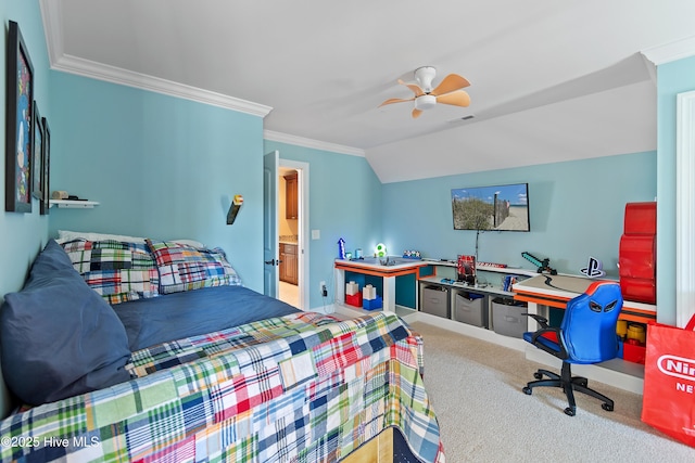 1807 Baywater Ct SE, Bolivia, NC 28422 - bedroom with visible vents, carpet flooring, baseboards, and ornamental molding