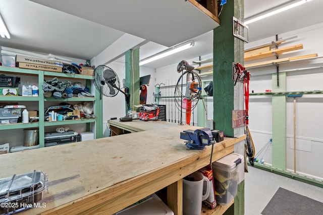 1807 Baywater Ct SE, Bolivia, NC 28422 - garage with a workshop area