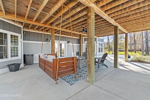 1807 Baywater Ct SE, Bolivia, NC 28422 - view of patio with french doors and an outdoor living space