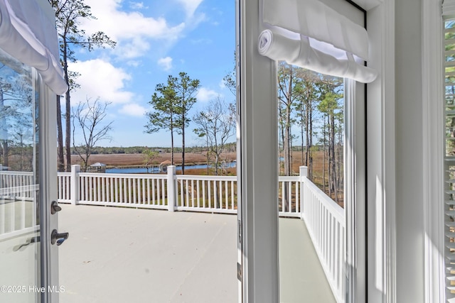 1807 Baywater Ct SE, Bolivia, NC 28422 - view of patio / terrace featuring a water view