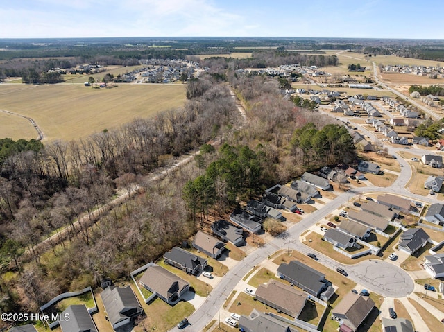 aerial view featuring a residential view