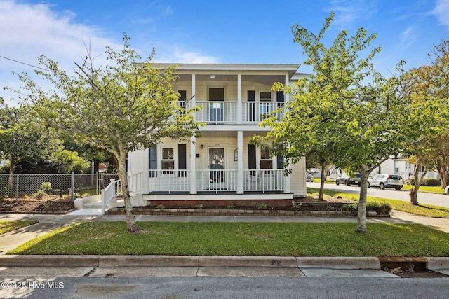 209 N 8th St, Morehead City, NC 28557 - view of front of home featuring a porch and a balcony