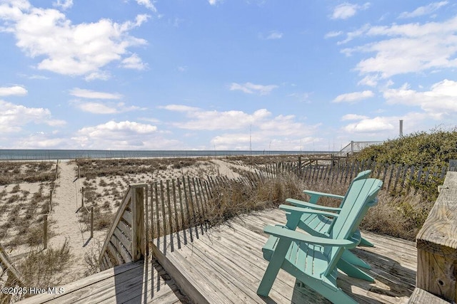 wooden deck with fence