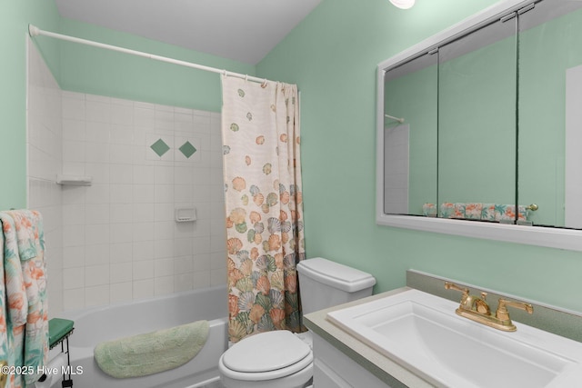 109 NE 17th St, Oak Island, NC 28465 - bathroom with toilet, vanity, and shower / tub combo