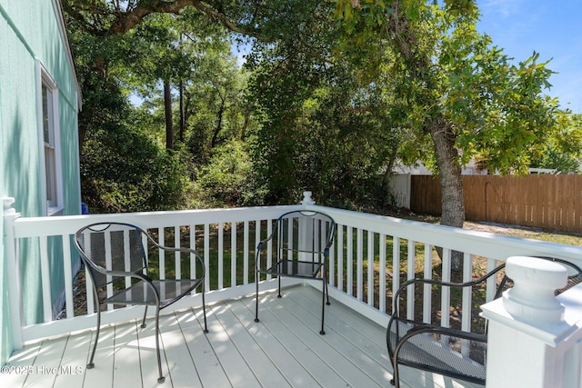 109 NE 17th St, Oak Island, NC 28465 - view of wooden terrace