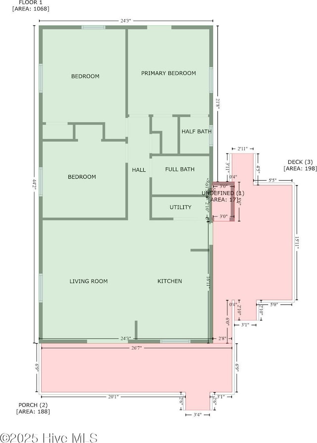 109 NE 17th St, Oak Island, NC 28465 - property floor plan