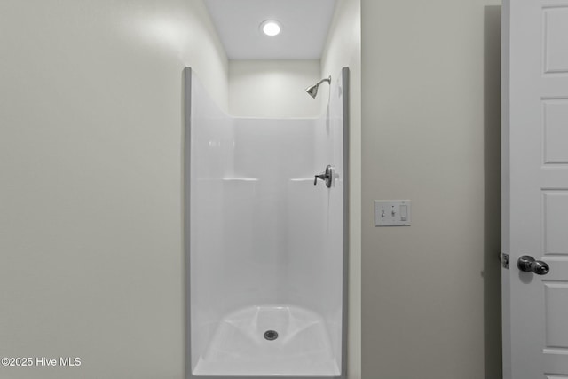 bathroom with a shower