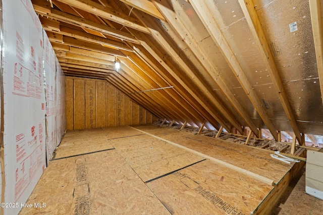 view of attic