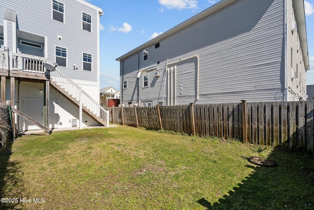 205 Fayetteville Ave Unit 1, Carolina Beach, NC 28428 - view of yard with stairs