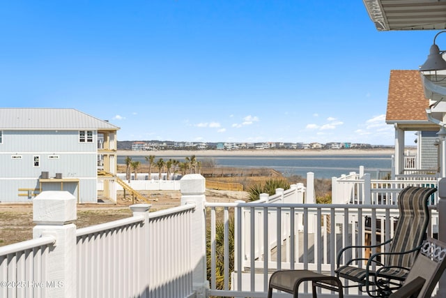 449 E Fourth St, Ocean Isle Beach, NC 28469 - balcony featuring a water view