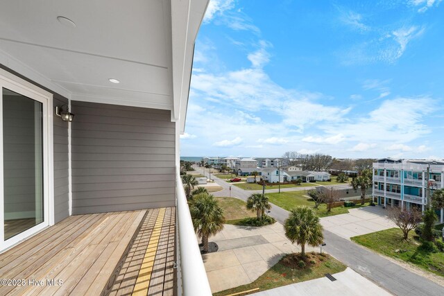 304 Alabama Ave Unit 2, Carolina Beach, NC 28428 - balcony featuring a residential view
