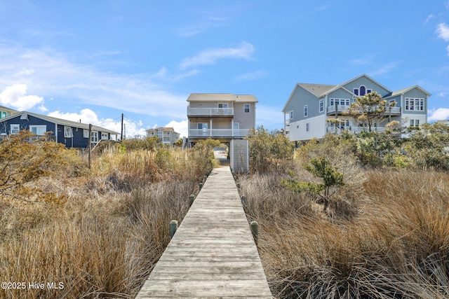 view of dock area