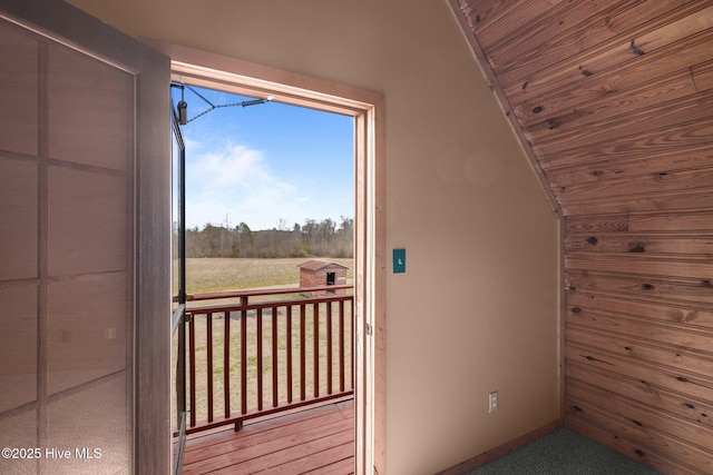 view of doorway to outside