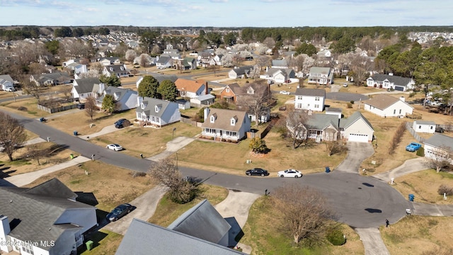 bird's eye view featuring a residential view