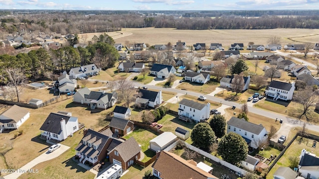 bird's eye view featuring a residential view