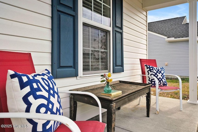 view of patio / terrace with a porch