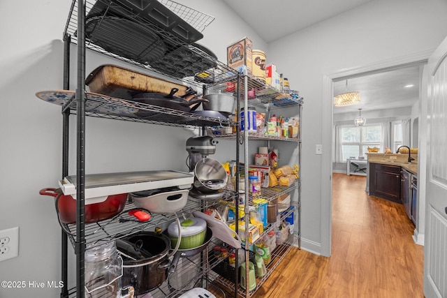 pantry featuring a sink