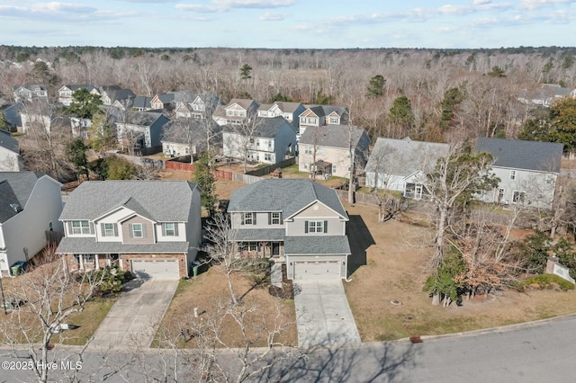 birds eye view of property featuring a residential view