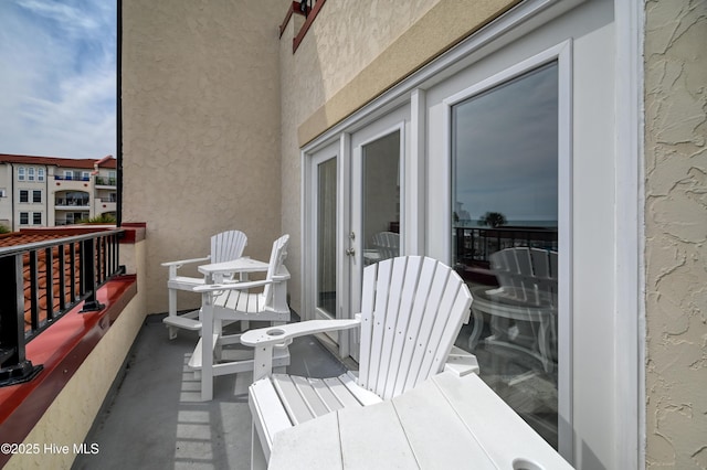 view of balcony