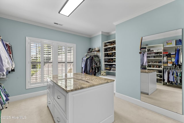 8904 Sound View Ct, Emerald Isle, NC 28594 - spacious closet featuring light colored carpet and visible vents