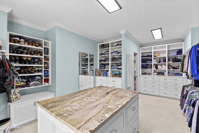 8904 Sound View Ct, Emerald Isle, NC 28594 - walk in closet featuring light colored carpet