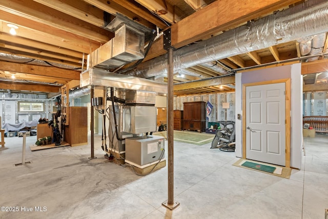 8904 Sound View Ct, Emerald Isle, NC 28594 - unfinished basement with heating unit