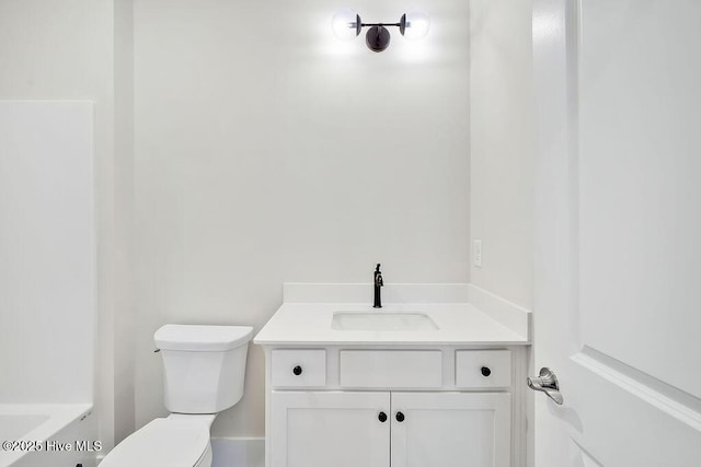 1340 Trisail Ter, Wilmington, NC 28412 - bathroom with toilet, vanity, and a bathtub