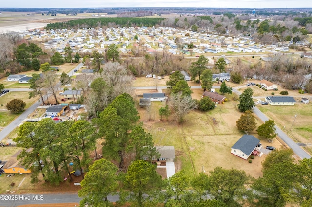 bird's eye view featuring a residential view