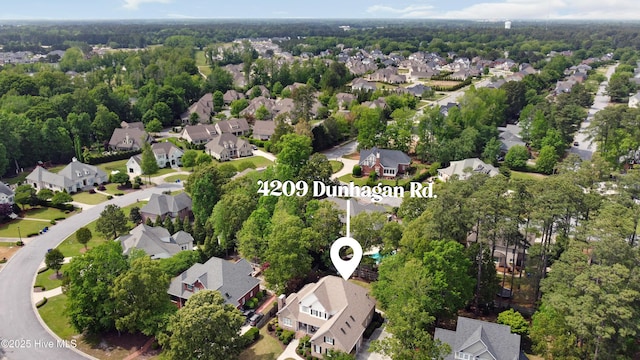 bird's eye view featuring a residential view