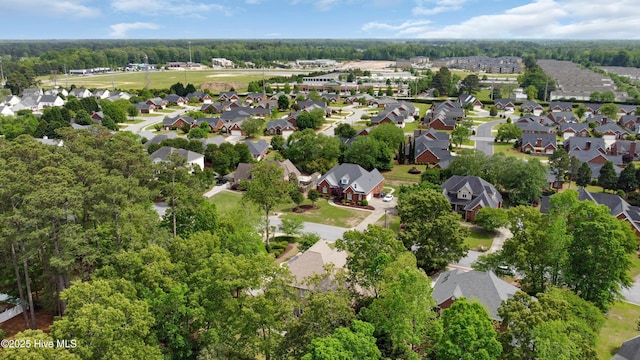 drone / aerial view featuring a residential view
