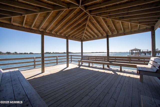 108 Cottage Walk, Hampstead, NC 28443 - view of dock with a deck with water view