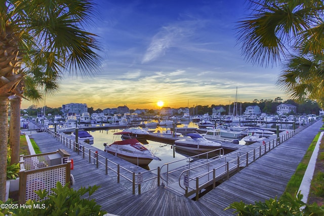 view of dock