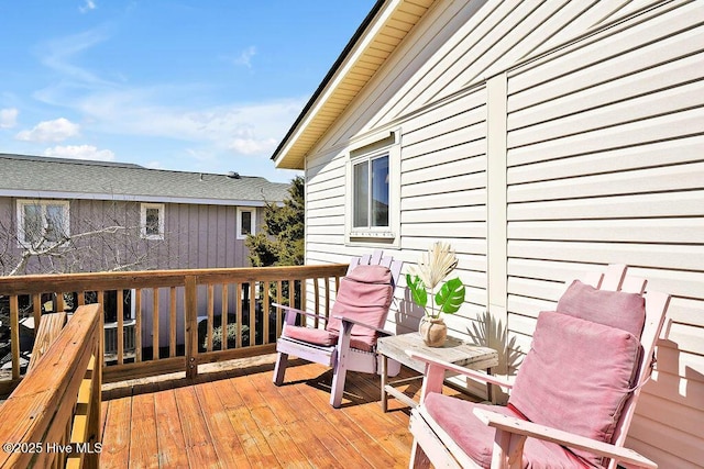 view of wooden terrace