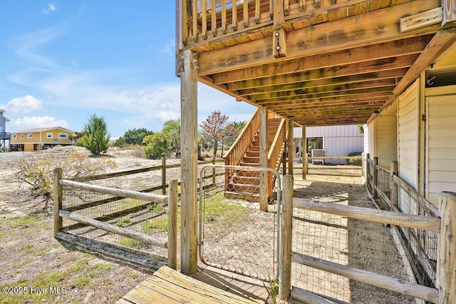 view of yard with an exterior structure and an outdoor structure