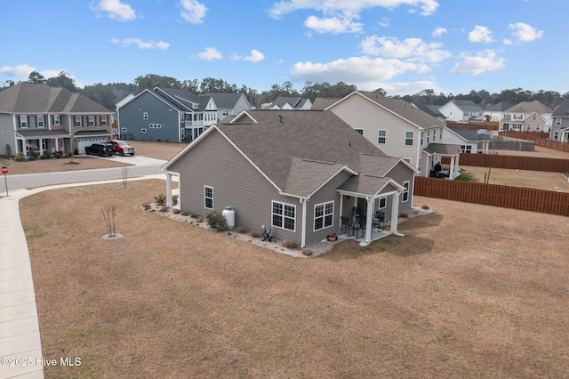 birds eye view of property featuring a residential view