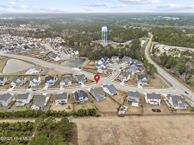 birds eye view of property featuring a residential view