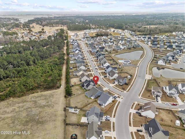 birds eye view of property featuring a residential view