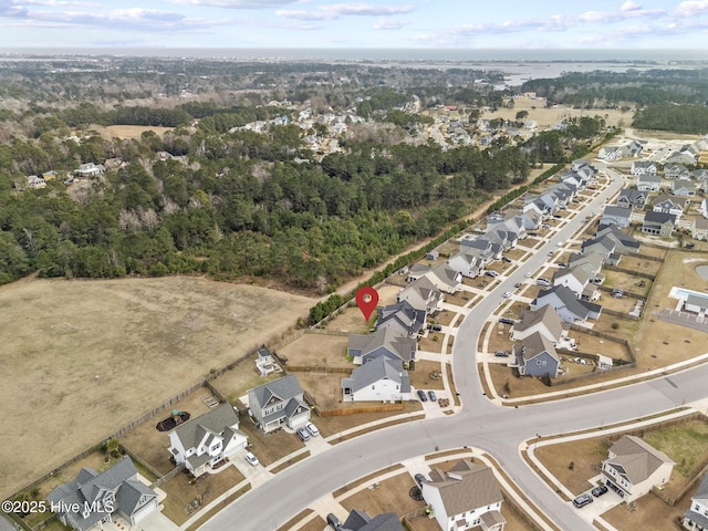 drone / aerial view featuring a residential view