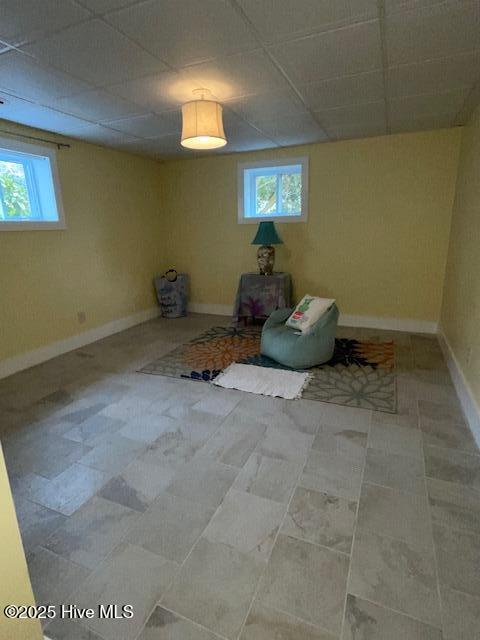 bedroom with baseboards