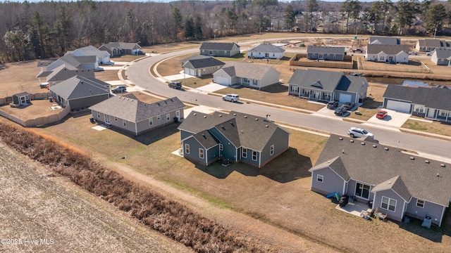 drone / aerial view featuring a residential view