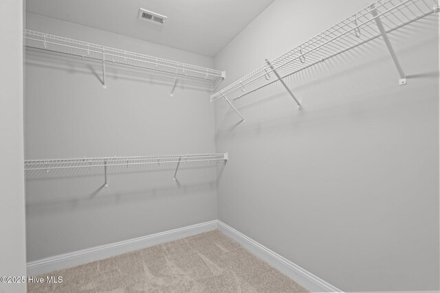 747 Warbler Pl, Vass, NC 28394 - spacious closet featuring visible vents and carpet flooring
