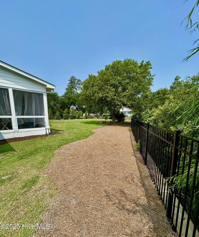 111 E Magens Ct, Cedar Point, NC 28584 - view of yard with a sunroom