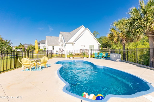 111 E Magens Ct, Cedar Point, NC 28584 - view of pool featuring a patio and a residential view